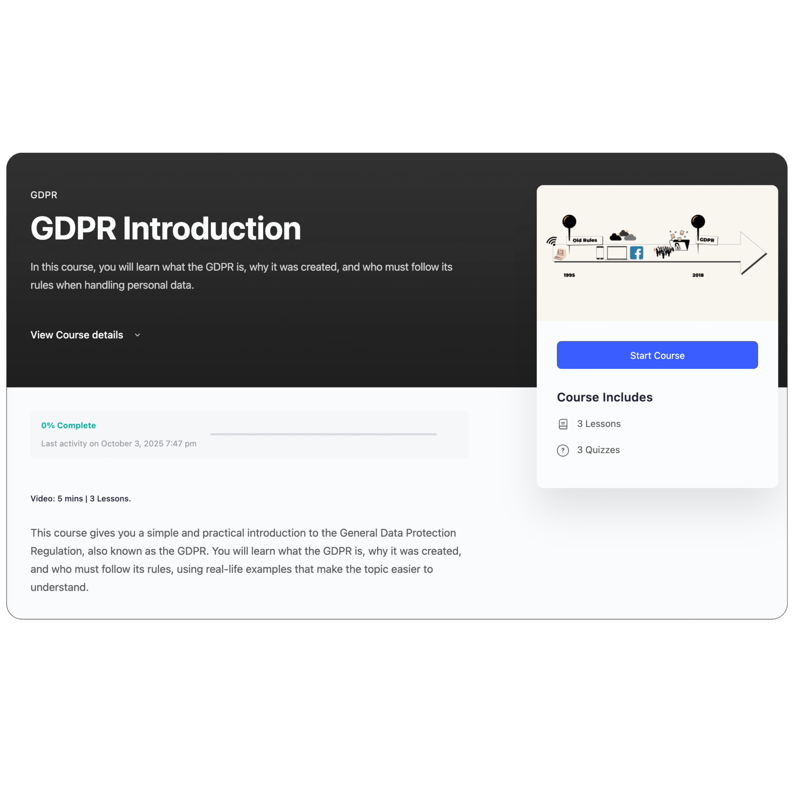 GDPR Introduction Course Preview