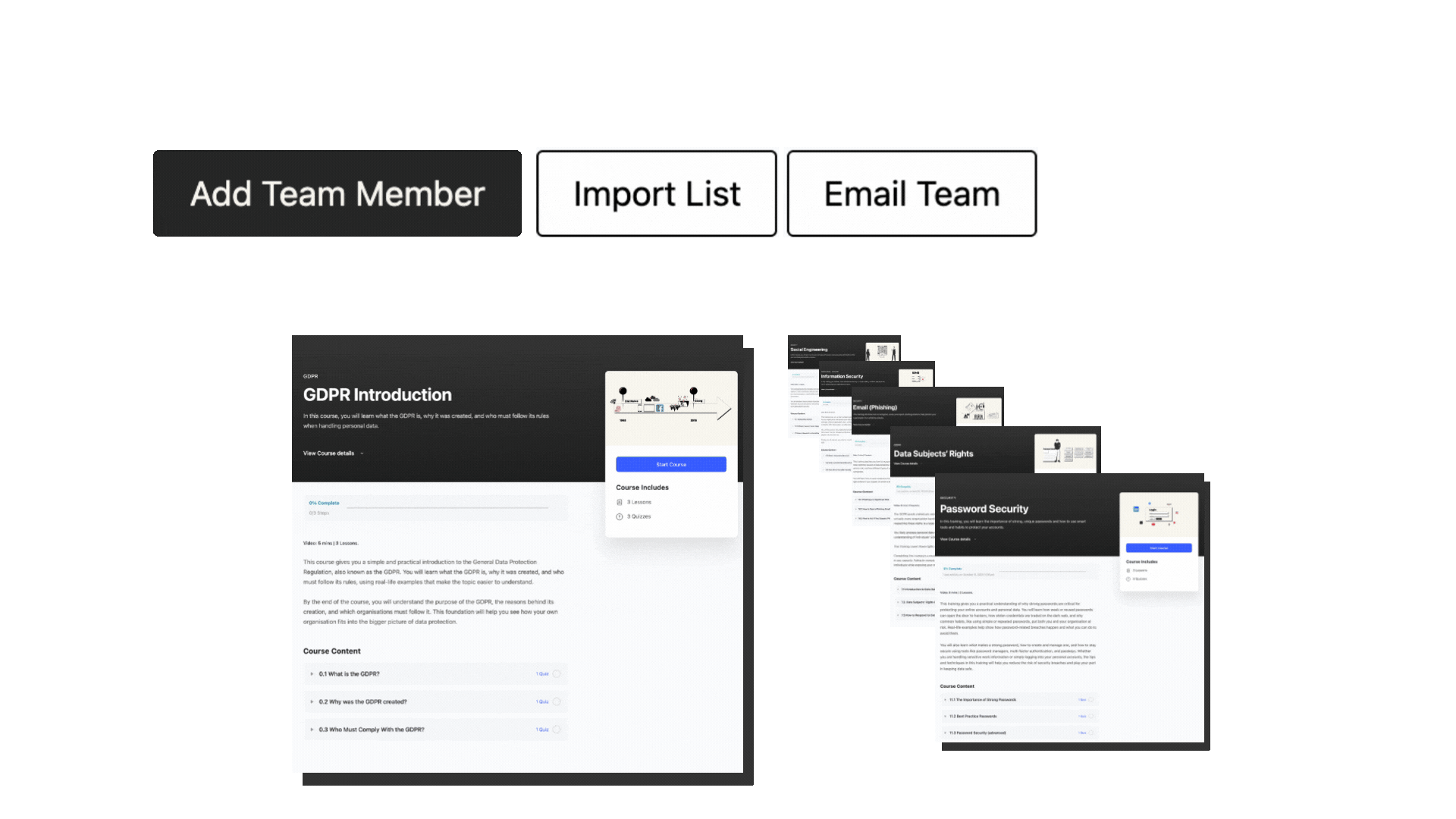 Awareness training platform preview