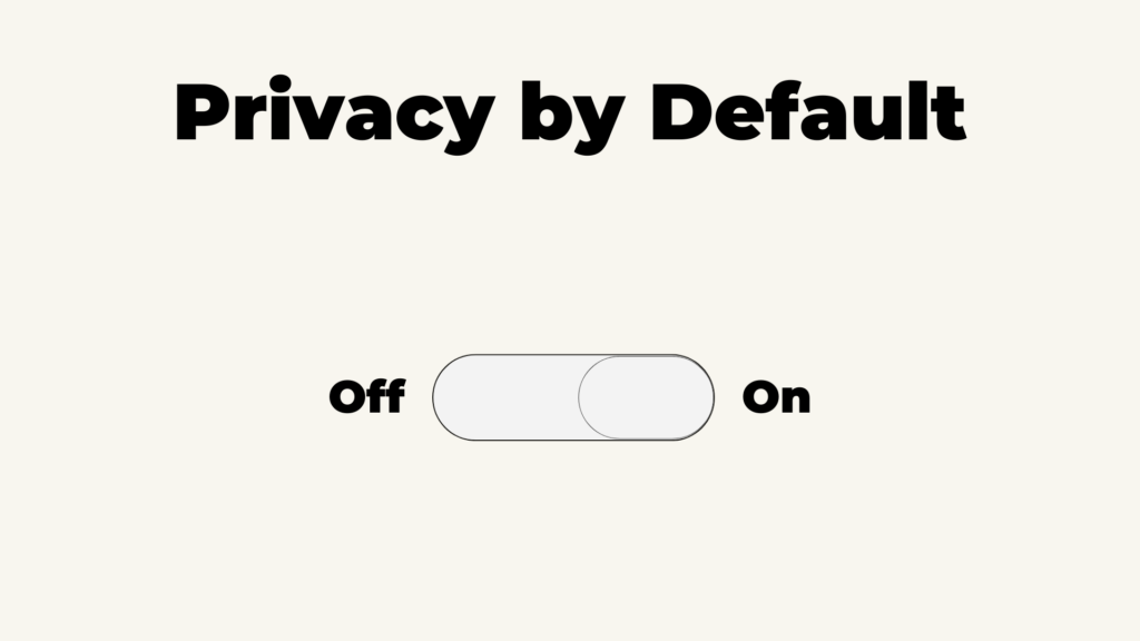 Privacidade por defeito