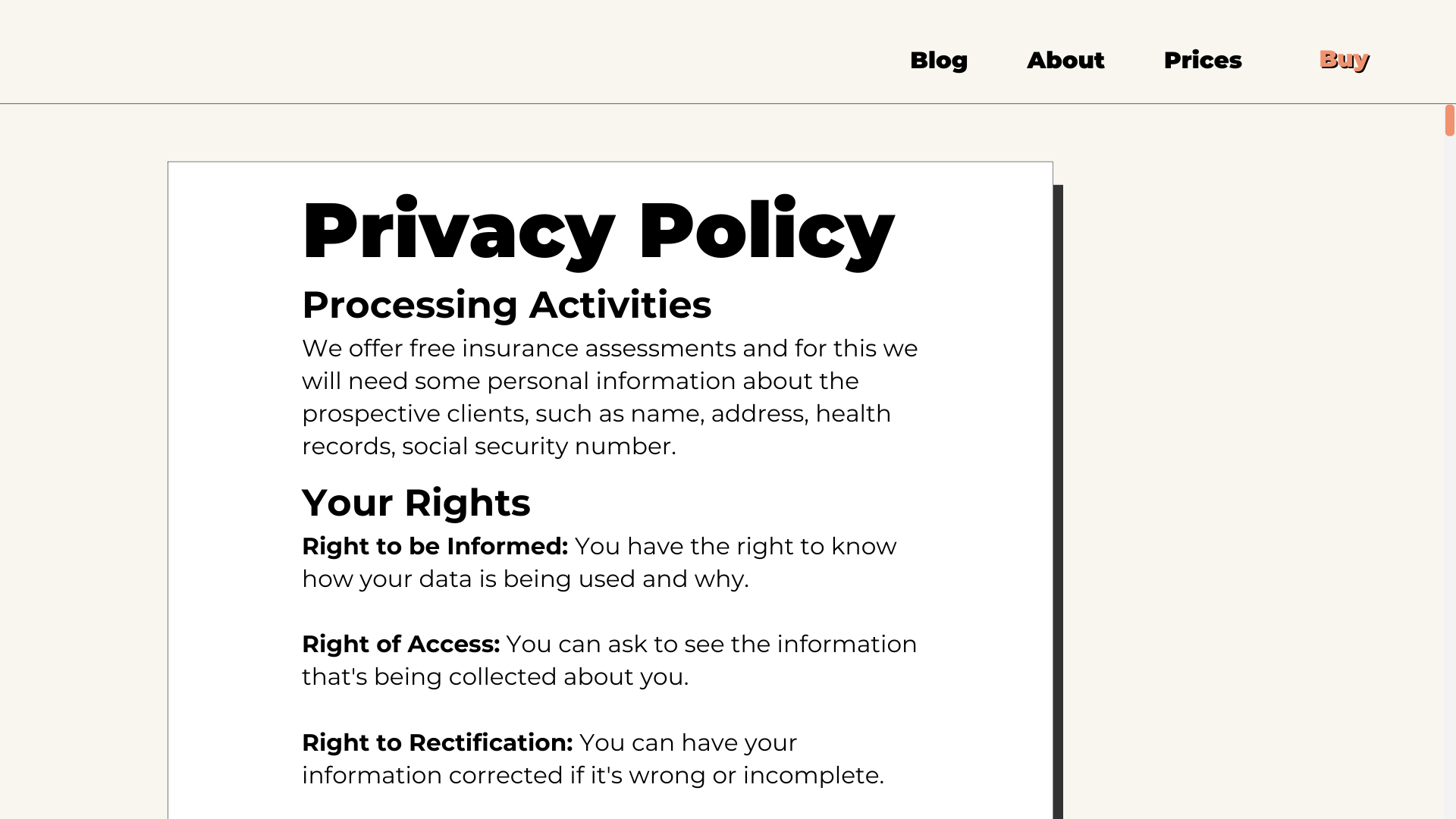 Data Subjects’ Rights